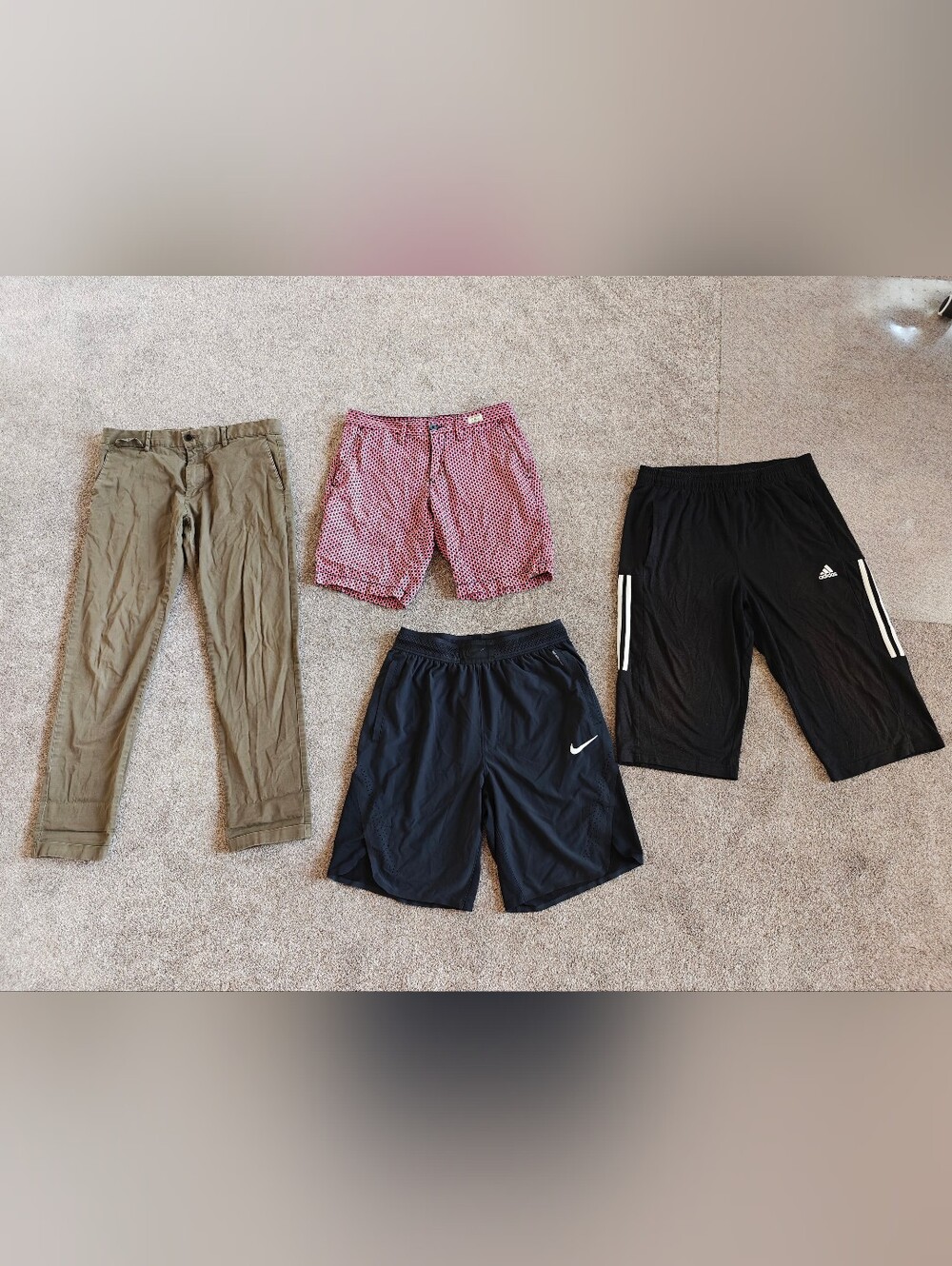 Men's Clothing Bundle Shorts & Pants Size M /30 Nike Adidas Tommy Hilfiger